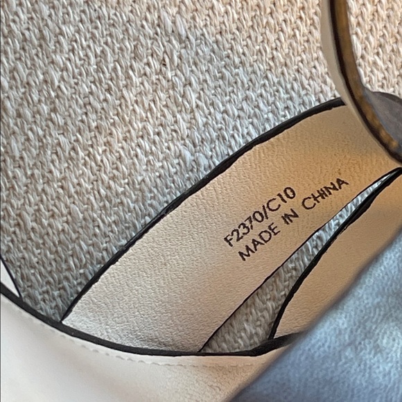 COACH Catalina Black Leather Wedge Sandals | NEW | Size 8 - Picture 4 of 11